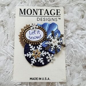 Winter broach, Montage Designs